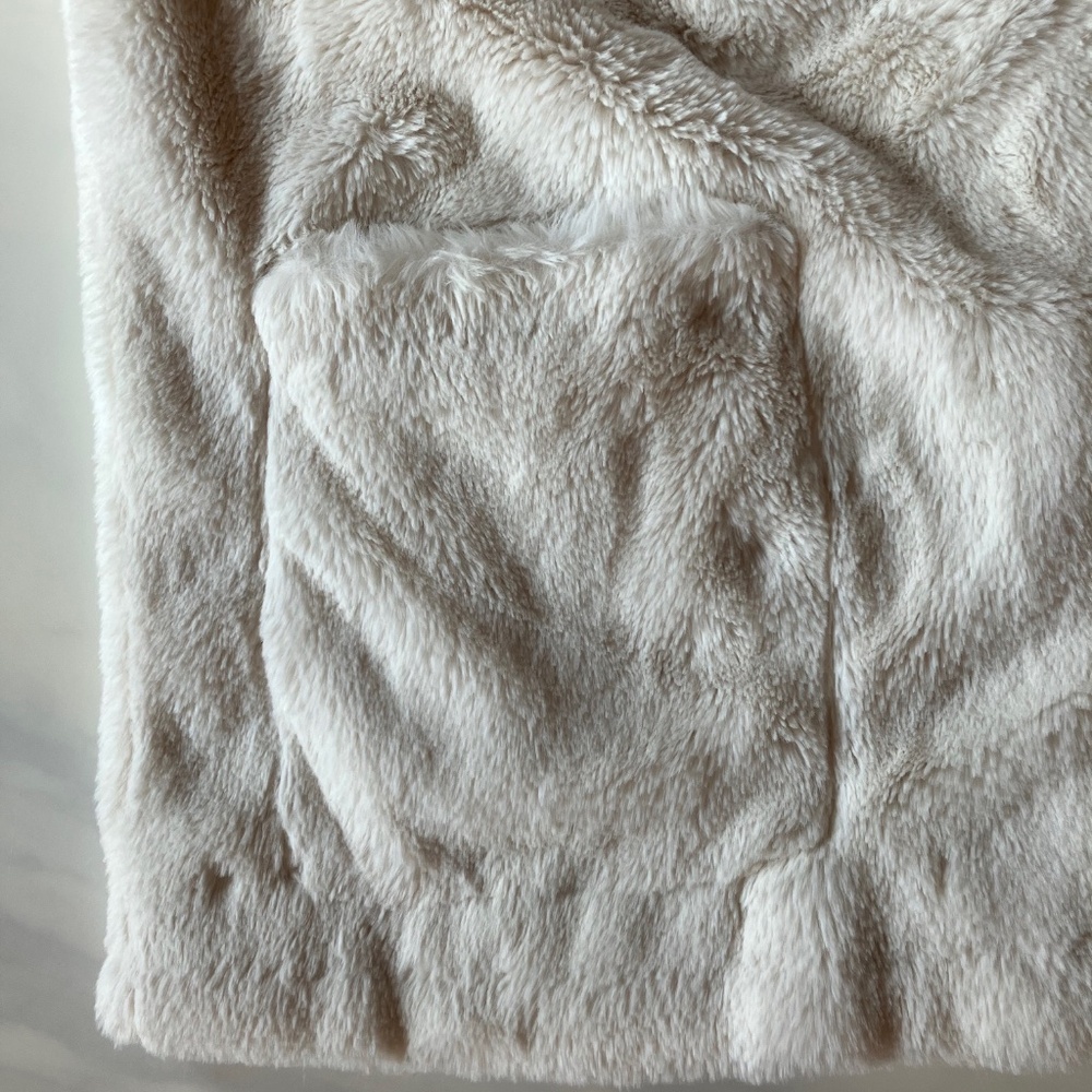 Stand Studio White Faux Fur Jacket EU42 8 10 12 Large - Picture 6 of 8